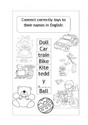 English Worksheet: toys
