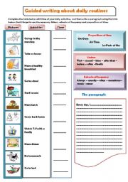 English Worksheet: Guided writing