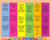 English Worksheet: Sports Board Game