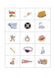 English worksheet: Pirate words