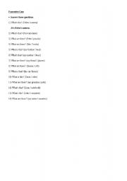 English Worksheet: Possessive Case 