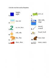 English Worksheet: Matching
