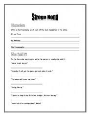 English worksheet: Strega Nona worksheets