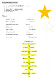 English Worksheet: test age 10-14