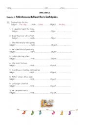 English Worksheet: Passive voice