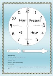 English Worksheet: Make a Clock
