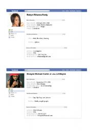 Celebrities Fake Facebook pages