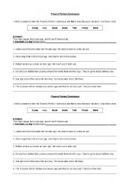 English Worksheet: Present Perfect Continuous