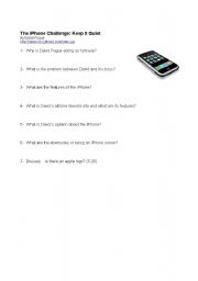 English Worksheet: The IPHONE