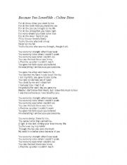 English Worksheet: Song Class