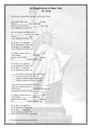 English Worksheet: songs related to american and british differences