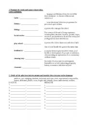 English worksheet: SCHOOL - REVISION OF THE VOCABULARY