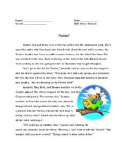 English worksheet: Twister