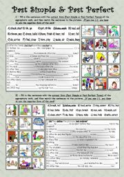 English Worksheet: Simple past and past perfect tense * fully editable * with key