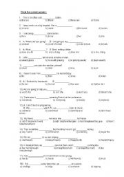 English Worksheet: PLACEMENT TEST-