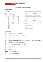 English worksheet: Family and Friends 3- Unit 13