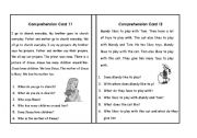 English Worksheet: Comprehension Set 5