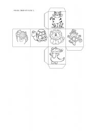 English worksheet: Animals Blocks with Pictures