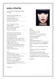 English Worksheet: Jessie J - Price Tag