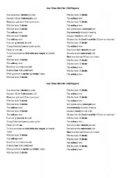 English worksheet: Scar Tissue by Red Hot Chili Peppers