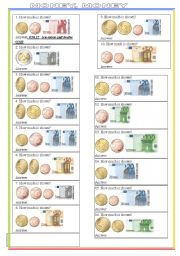 English Worksheet: MONEY