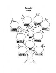 English Worksheet: FAMILY TREE