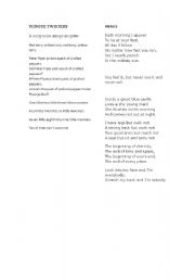 English Worksheet: twisters