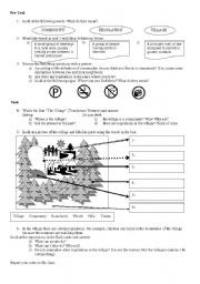 English worksheet: Community