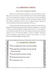 Classroom Norms