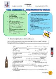 English Worksheet: GERUND IS USED...