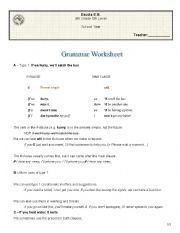 English Worksheet: If clauses type I