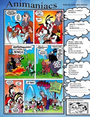 English Worksheet: ANIMANIACS