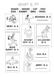 English Worksheet: Animals 2