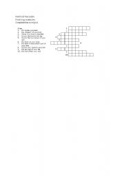 English Worksheet: Parts of the body - crossword