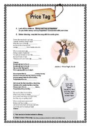 English Worksheet: Price Tag - song