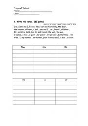 English Worksheet: have and has quiz