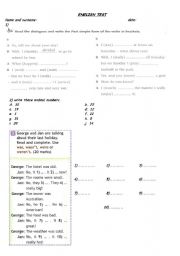 English Worksheet: past simple