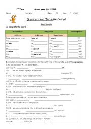 past simple of verb to be / countries and nationalities