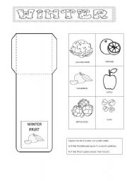 English Worksheet: autumn and winter lapbook 2nd part