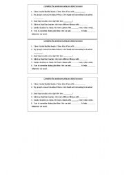 English Worksheet: Object Pronoun