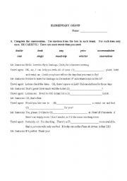 English Worksheet: VOCABULARY TEST