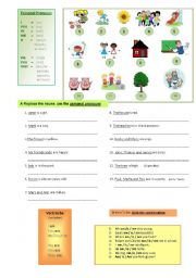 English Worksheet: Personal Pronouns, verb To Be