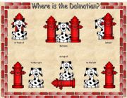 Where is the Dalmatian Preposition Gameboard with Poster and More Part 2 of 2