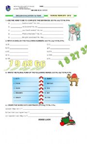 English Worksheet: Verb TO BE