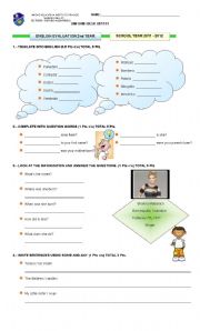 English Worksheet: SOME /ANY, 