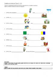 English Worksheet: Conditional sentences Type 0,1,2,3