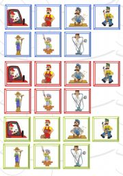 English Worksheet: occupations cards
