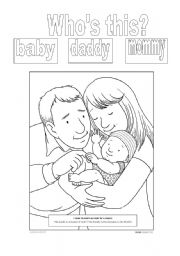 English Worksheet: family 