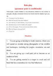 English worksheet: Conditionals