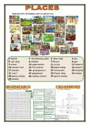 English Worksheet: Places